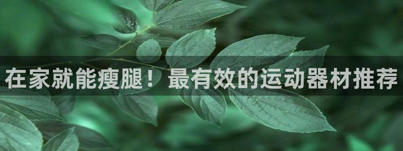 意昂3科技：在家就能瘦腿！最有效的运动器材推荐