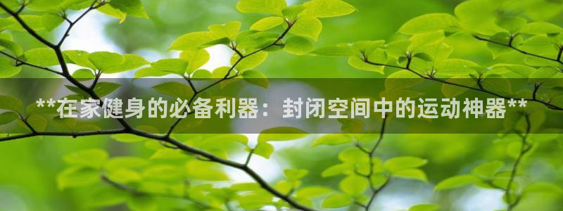 意昂3集团logo：**在家健身的必备利器：封闭空间中的运动