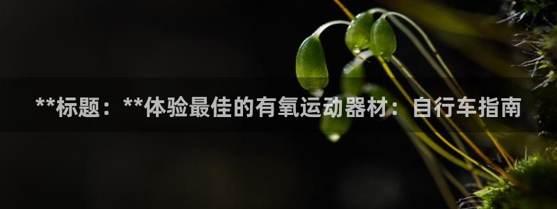 意昂3娱乐首页官网下载：**标题：**体验最佳的有氧