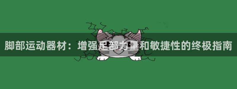 意昂体育3开户：脚部运动器材：增强足部力量和敏捷性的